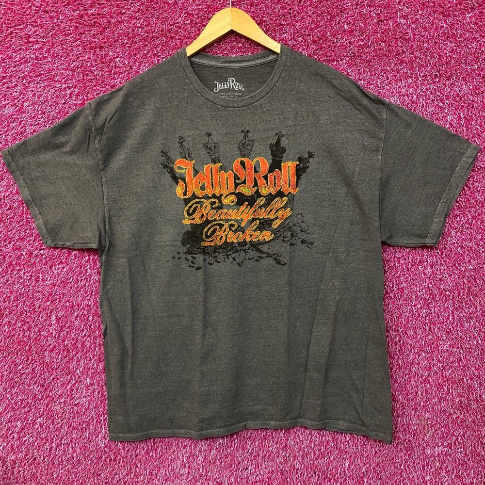 Jelly Roll Beautifully Broken Graphic Album T-shirt XL